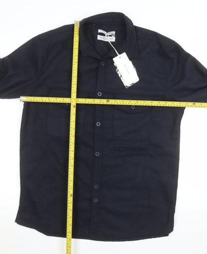 Mens UK Size L Bellfield Blue Basic Jacket