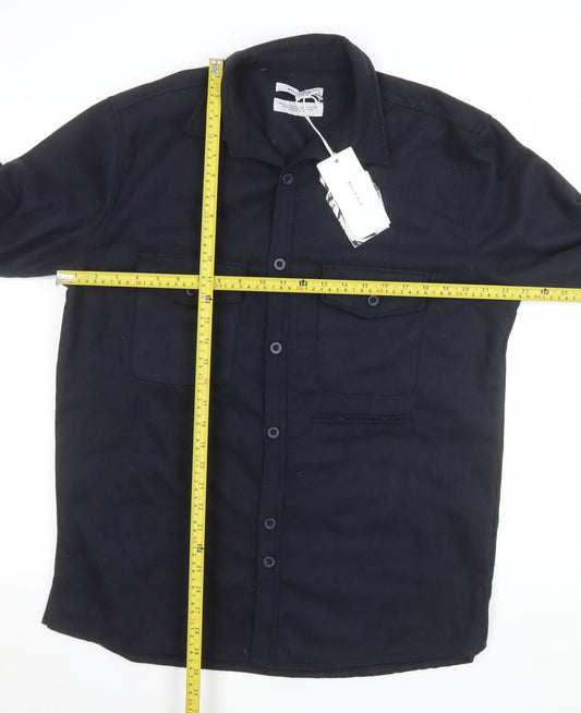 Mens UK Size L Bellfield Blue Basic Jacket