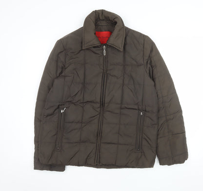 Betty Barclay Women Brown Size 10 Quilted Puffer Jacket