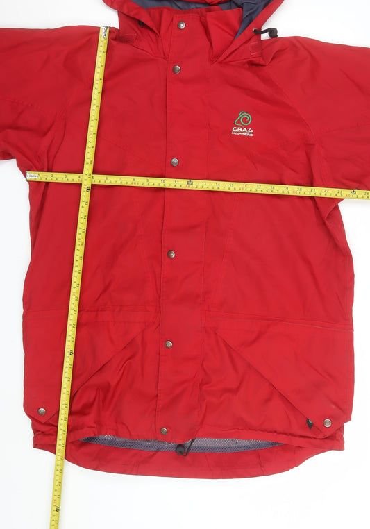 Mens UK Size XL Craghoppers Red Parka Coat