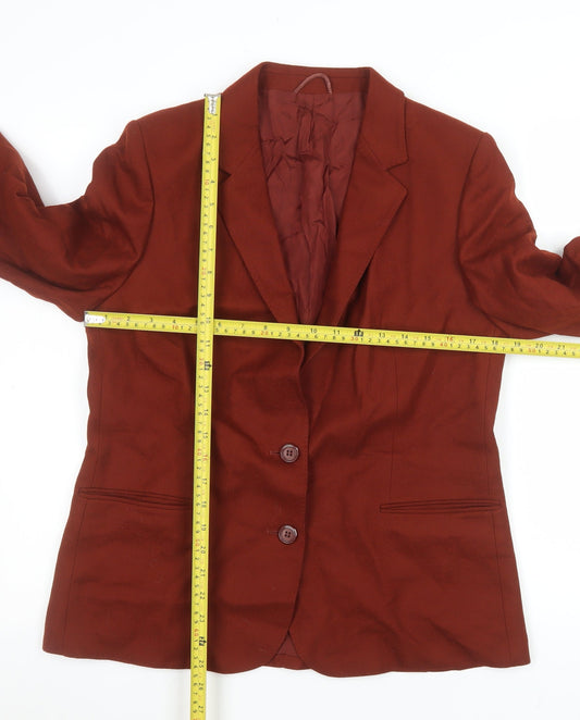 Womens UK Size 16 Marks and Spencer Regular Red Blazer