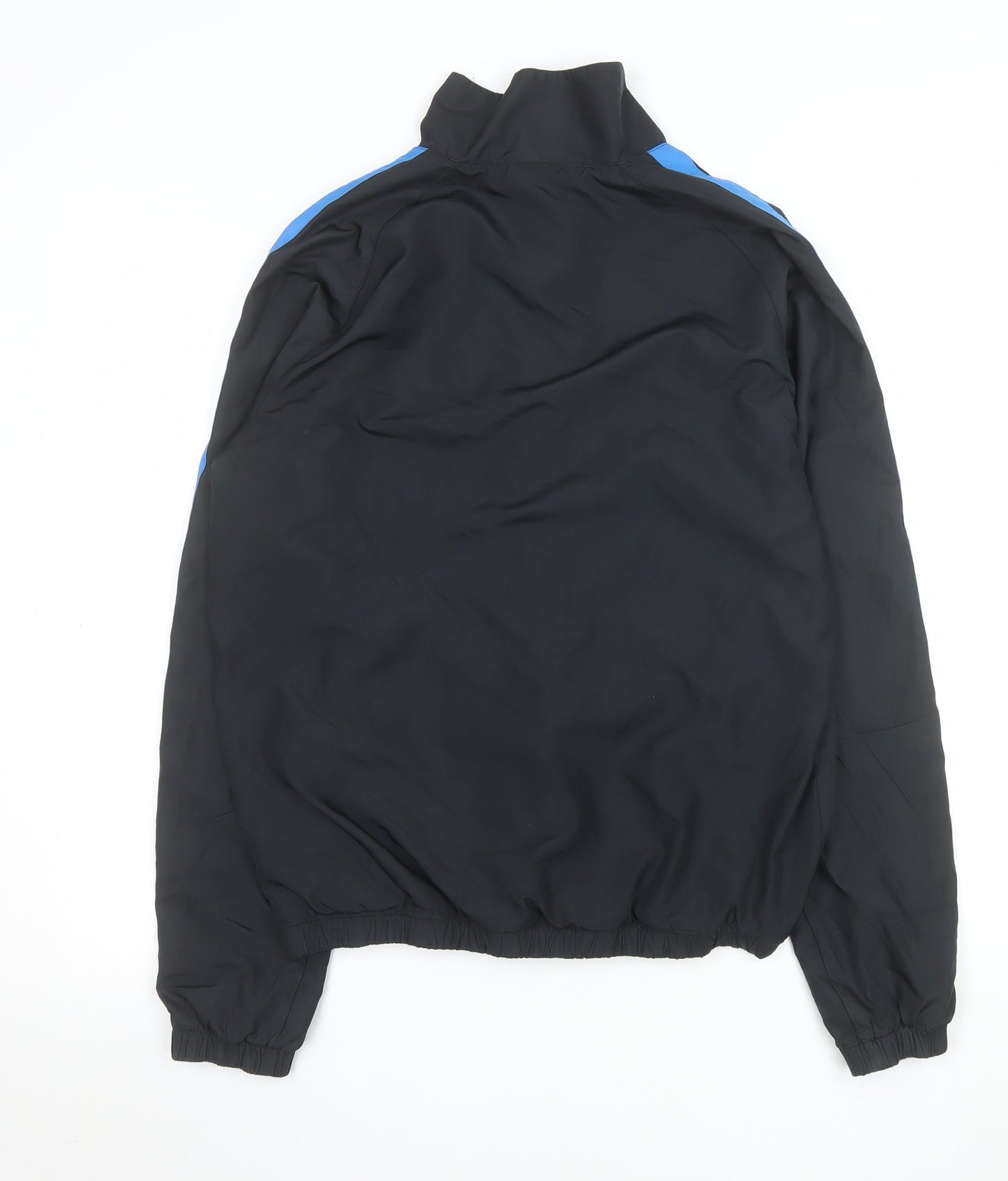 Nike Men's Black Blue Track Jacket M Full Zip Lightweight Sportswear