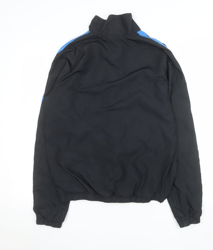 Nike Men's Black Blue Track Jacket M Full Zip Lightweight Sportswear