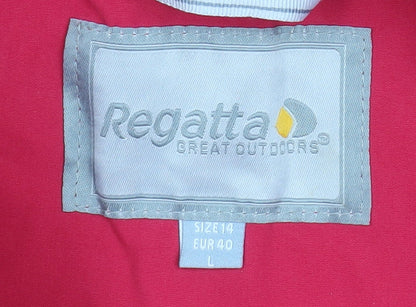 Regatta Women's Pink Waterproof Hooded Rain Jacket Size 14