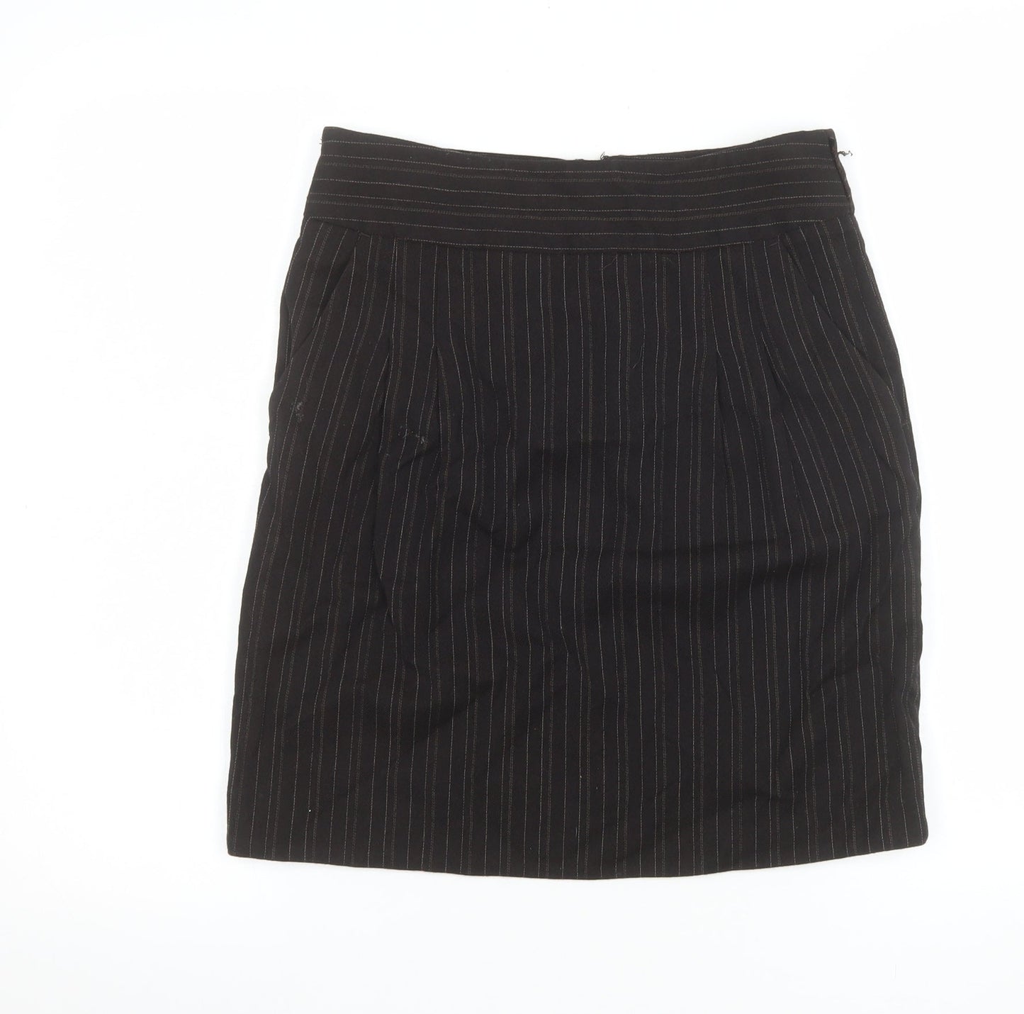 Womens UK Size 8 Jigsaw Straight & Pencil Twill Skirt