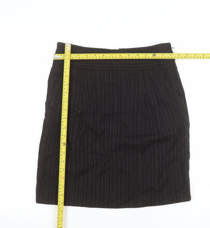 Womens UK Size 8 Jigsaw Straight & Pencil Twill Skirt