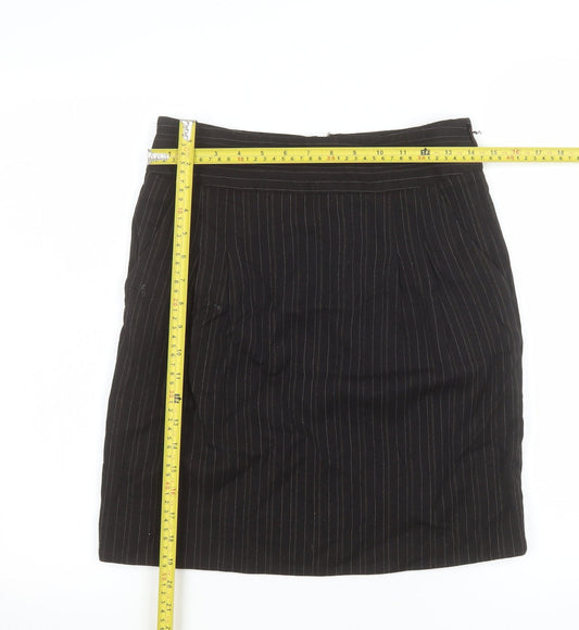 Womens UK Size 8 Jigsaw Straight & Pencil Twill Skirt