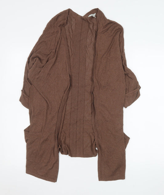 Womens UK Size M Monsoon Brown Cardigan Jumper