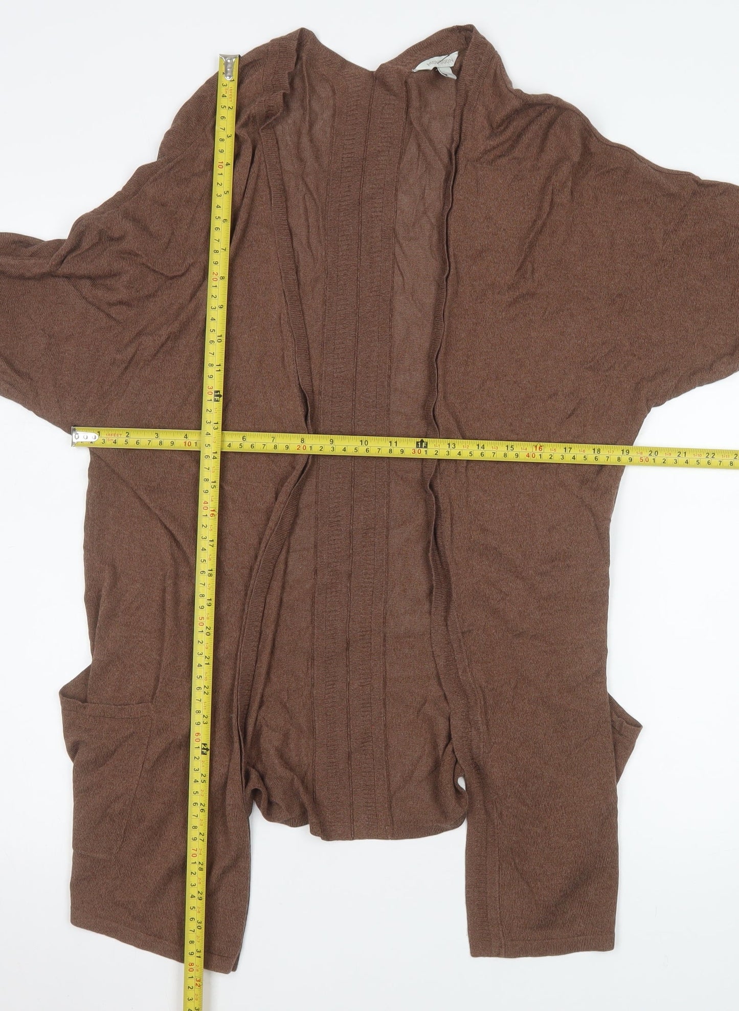 Womens UK Size M Monsoon Brown Cardigan Jumper