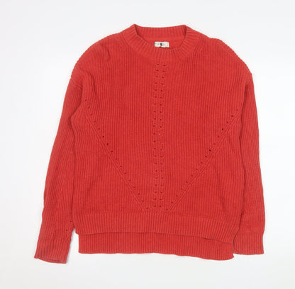 Womens UK Size 10 Fat Face Red Pullover Jumper