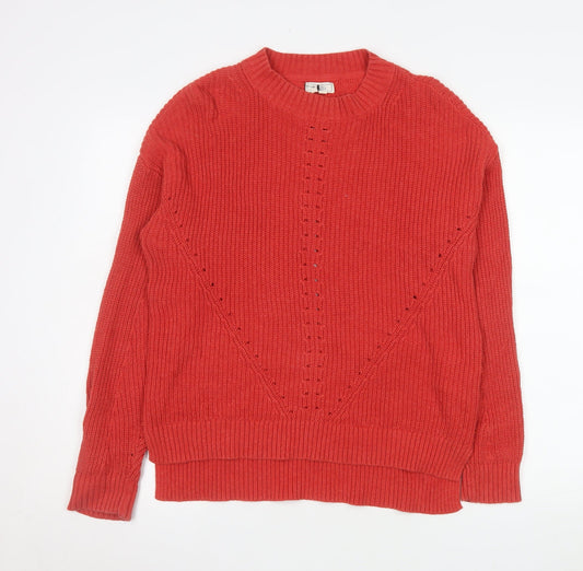 Womens UK Size 10 Fat Face Red Pullover Jumper