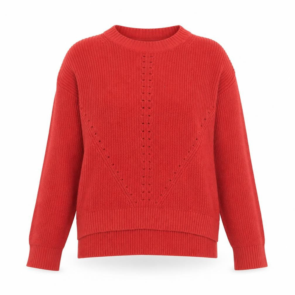 Womens UK Size 10 Fat Face Red Pullover Jumper