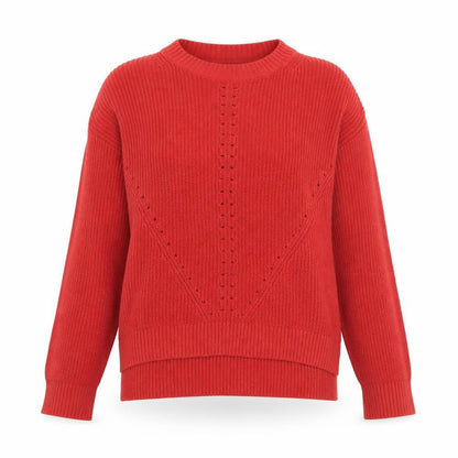 Womens UK Size 10 Fat Face Red Pullover Jumper
