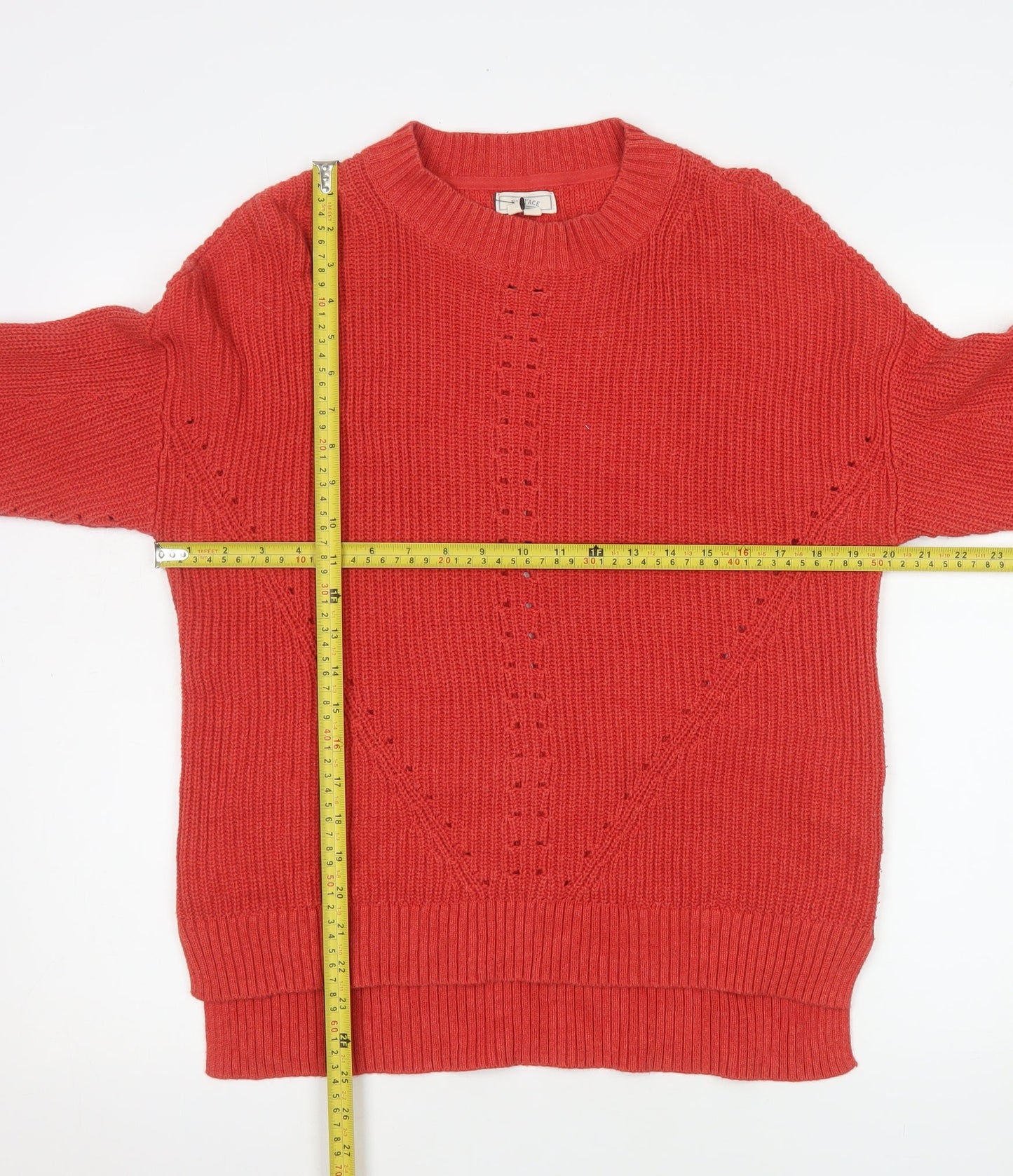 Womens UK Size 10 Fat Face Red Pullover Jumper