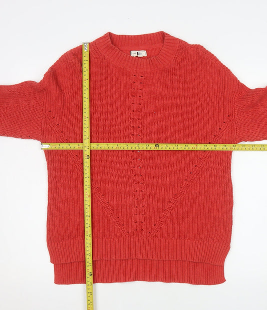 Womens UK Size 10 Fat Face Red Pullover Jumper