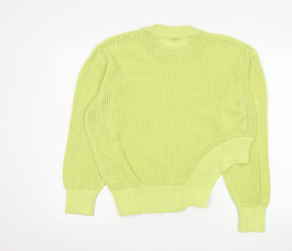 Womens UK Size S Zara Yellow Pullover Jumper