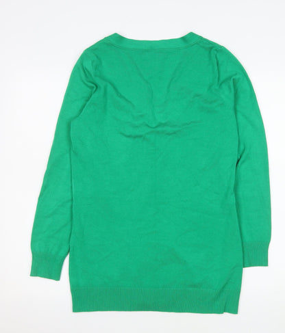 Womens UK Size 10/12 Madeleine Green Cardigan Jumper