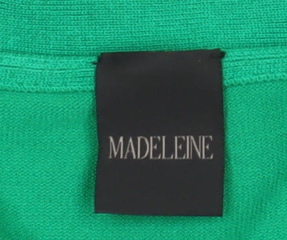 Womens UK Size 10/12 Madeleine Green Cardigan Jumper