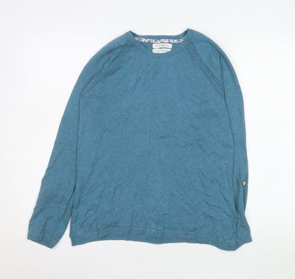 Womens UK Size 12 Beacon Cove Blue Pullover Jumper