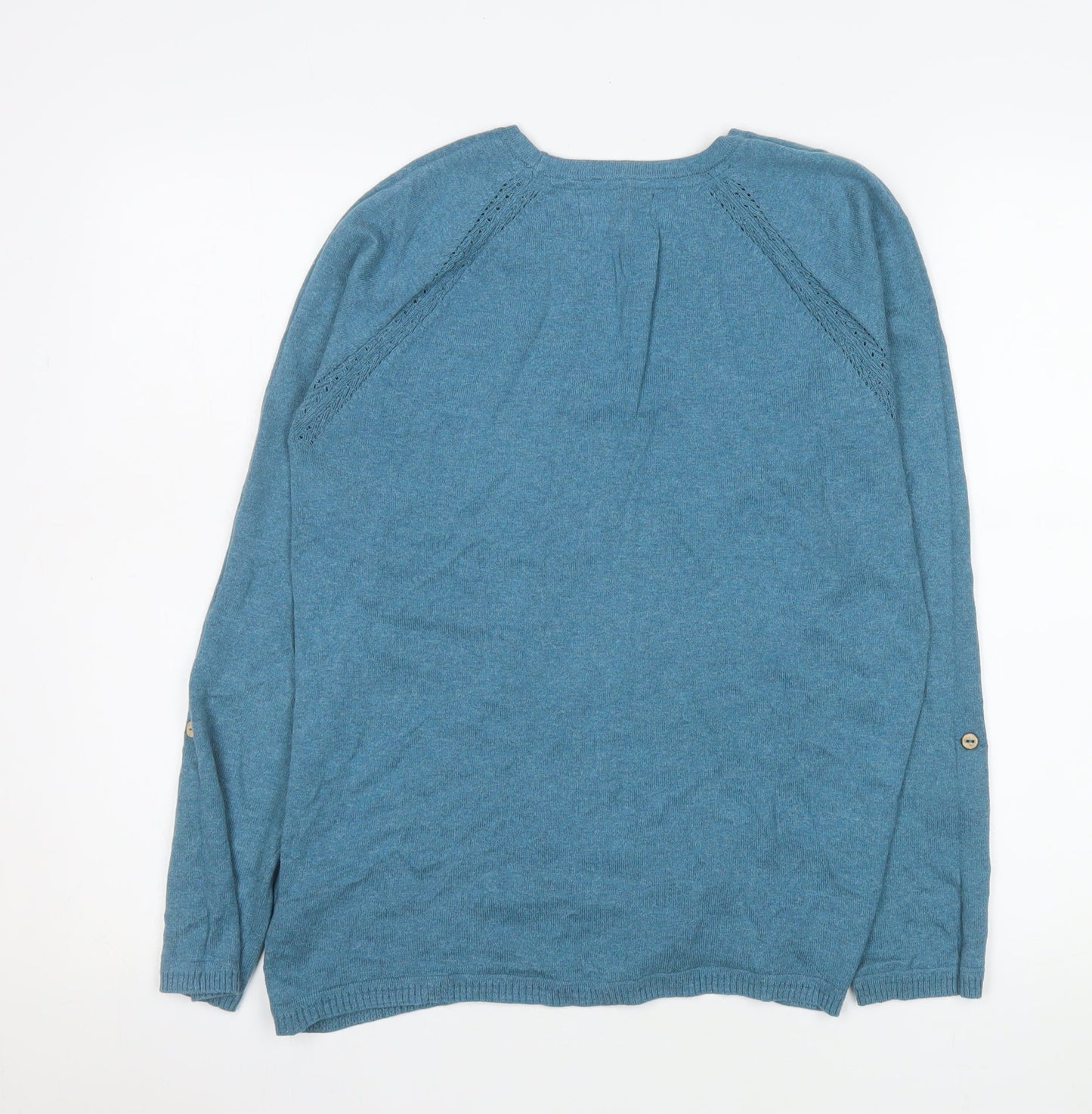 Womens UK Size 12 Beacon Cove Blue Pullover Jumper