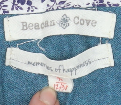 Womens UK Size 12 Beacon Cove Blue Pullover Jumper