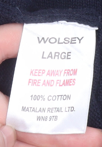 Mens UK Size L Wolsey Blue Pullover Sweatshirt