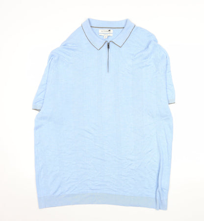 Mens UK Size 2XL Marks and Spencer Viscose Blend Polo Shirt