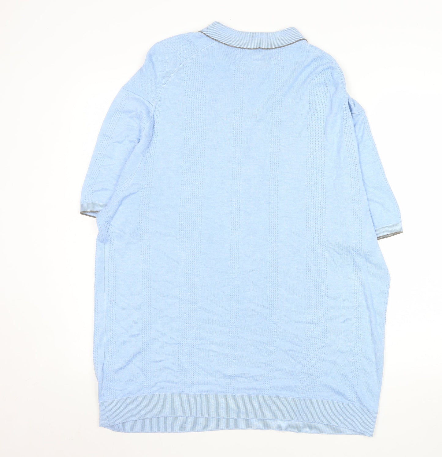 Mens UK Size 2XL Marks and Spencer Viscose Blend Polo Shirt