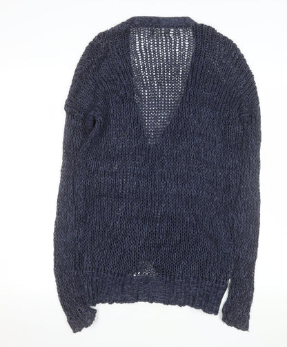 Womens UK Size XS Hollister Blue Cardigan Jumper