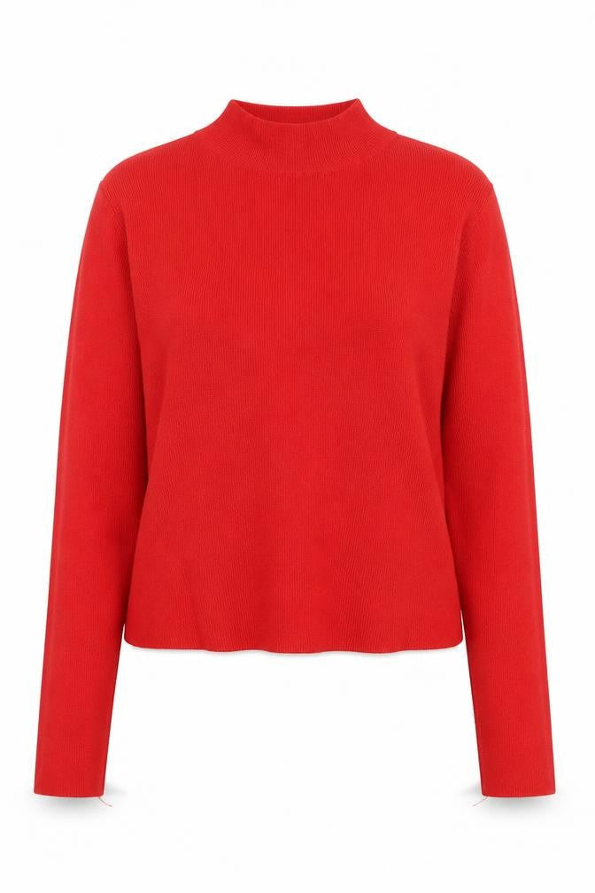 Womens UK Size M H&M Red Basic Blouse