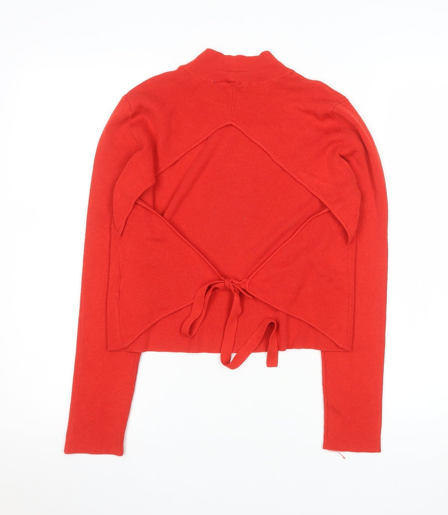 Womens UK Size M H&M Red Basic Blouse