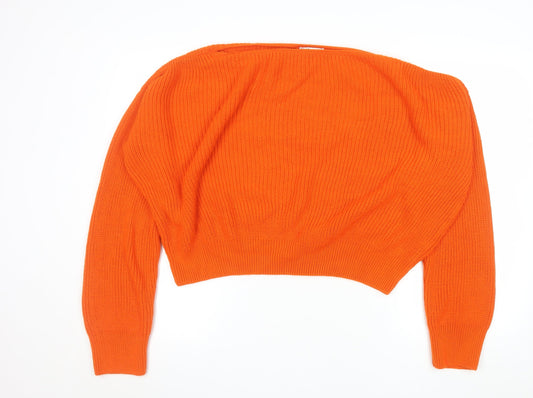 Womens UK Size 16 friends like these Orange Pullover Jumper