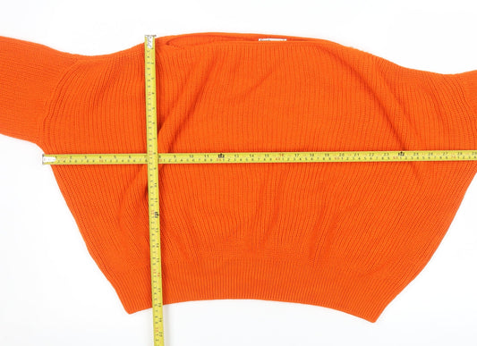 Womens UK Size 16 friends like these Orange Pullover Jumper