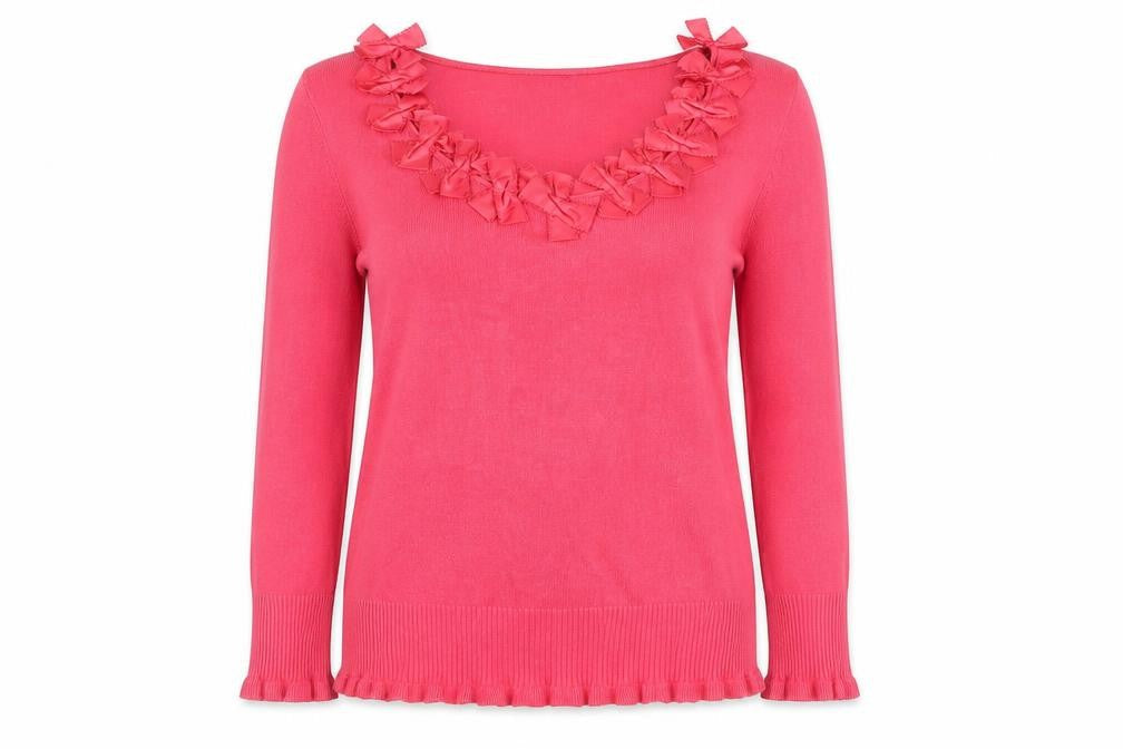 Womens UK Size 12 Marks and Spencer Pink Basic Blouse