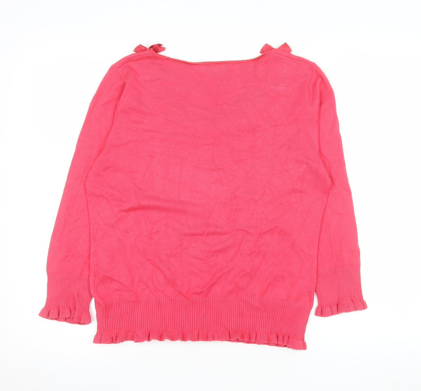 Womens UK Size 12 Marks and Spencer Pink Basic Blouse