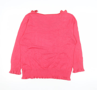 Womens UK Size 12 Marks and Spencer Pink Basic Blouse