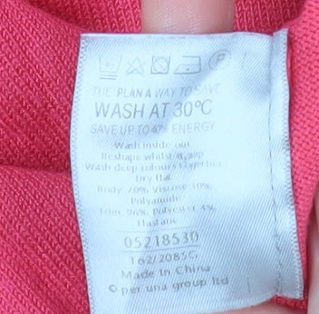 Womens UK Size 12 Marks and Spencer Pink Basic Blouse