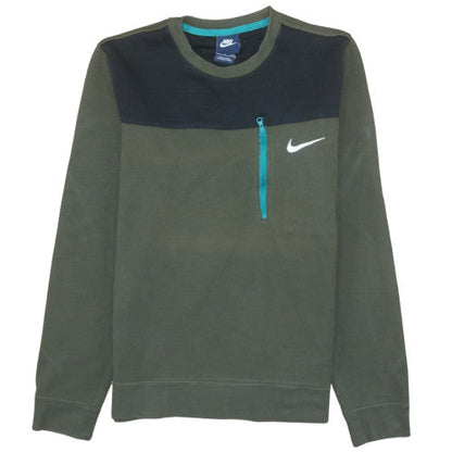 Mens UK Size S Nike Green Pullover Sweatshirt