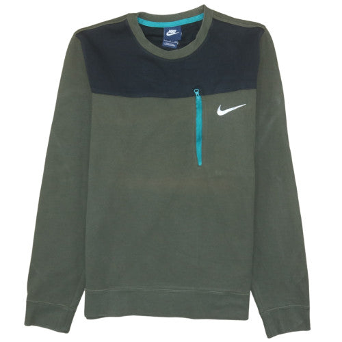 Mens UK Size S Nike Green Pullover Sweatshirt