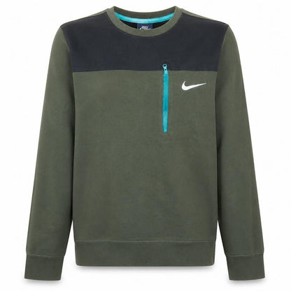 Mens UK Size S Nike Green Pullover Sweatshirt