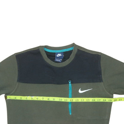 Mens UK Size S Nike Green Pullover Sweatshirt