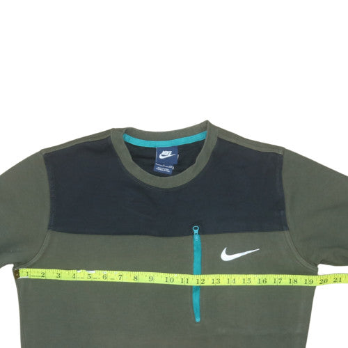 Mens UK Size S Nike Green Pullover Sweatshirt