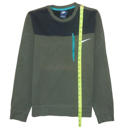 Mens UK Size S Nike Green Pullover Sweatshirt