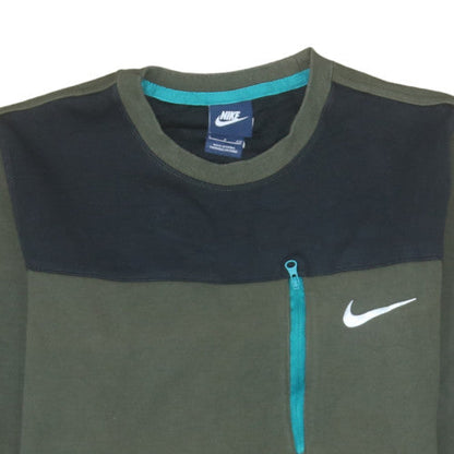 Mens UK Size S Nike Green Pullover Sweatshirt