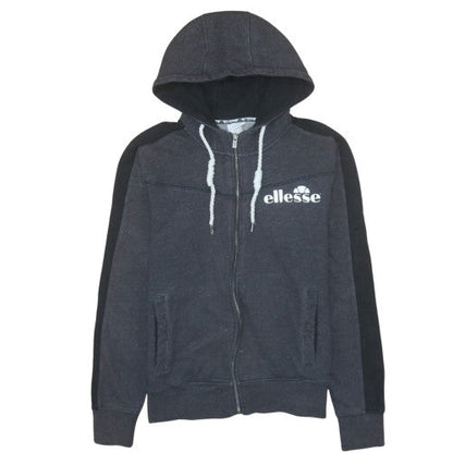 Mens UK Size S ellesse Black Full Zip Hoodie