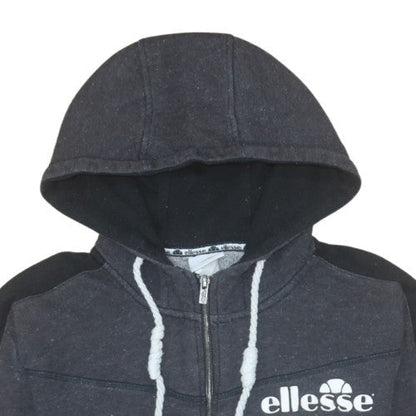 Mens UK Size S ellesse Black Full Zip Hoodie