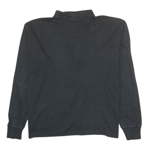 Ralph Lauren Men's Black Long Sleeve Cotton Polo Shirt Size L