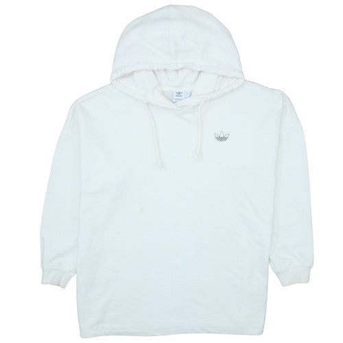 Mens UK Size S adidas White Pullover Hoodie