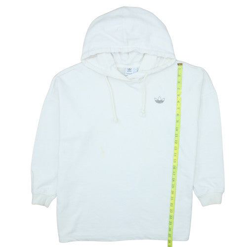 Mens UK Size S adidas White Pullover Hoodie