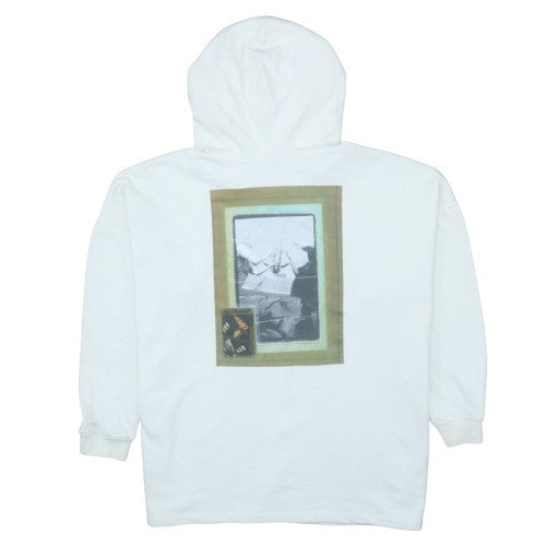 Mens UK Size S adidas White Pullover Hoodie